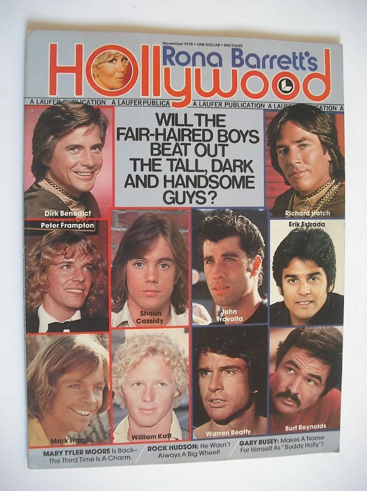 Rona Barrett's Hollywood magazine - Guys cover (November 1978)