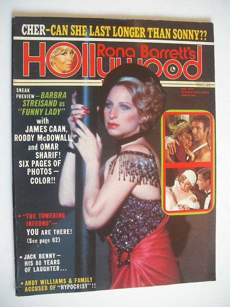 Rona Barrett's Hollywood magazine - Barbra Streisand cover (May 1975)