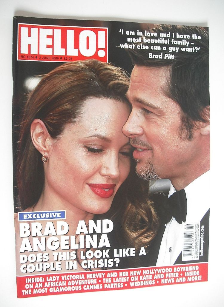 Hello! magazine - Angelina Jolie and Brad Pitt cover (2 June 2009 - Issue 1074)