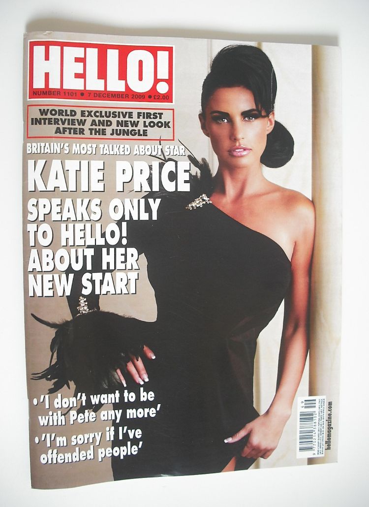 Hello! magazine - Katie Price cover (7 December 2009 - Issue 1101)