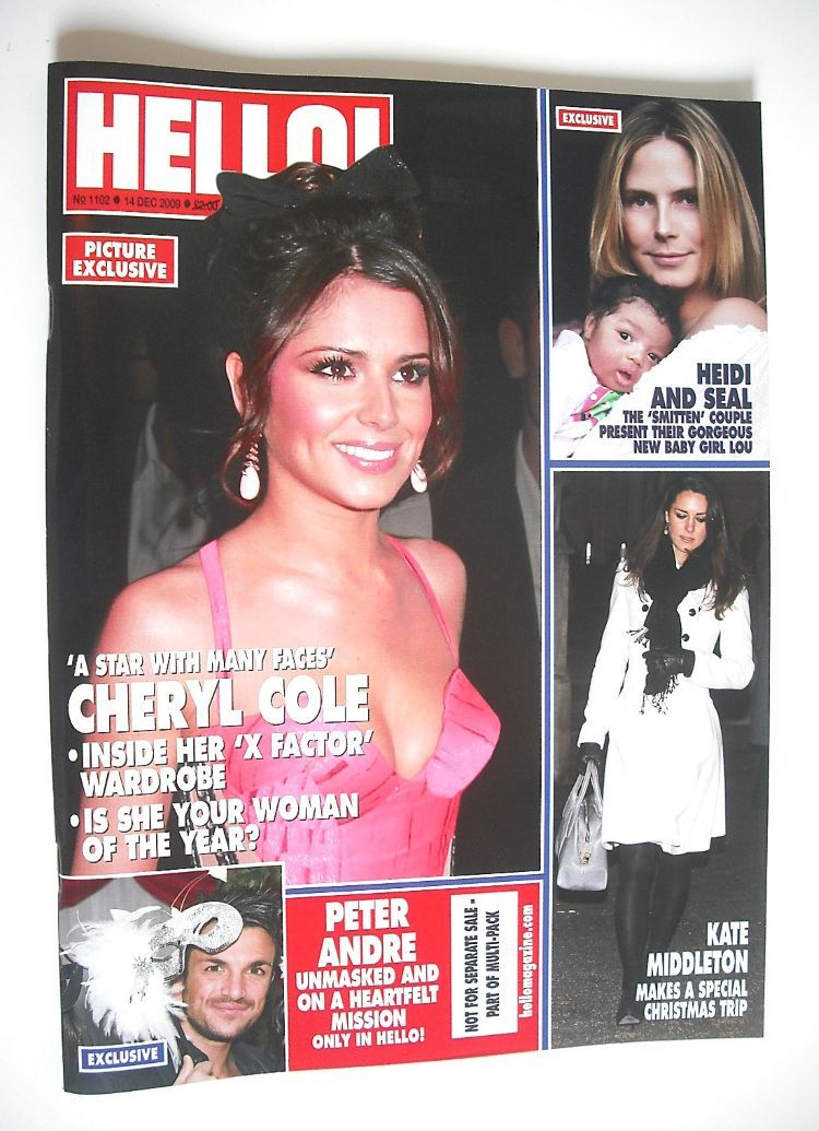 Hello! magazine - Cheryl Cole cover (14 December 2009 - Issue 1102)