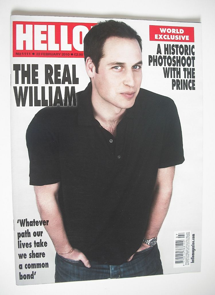 Hello! magazine - Prince William cover (22 February 2010 - Issue 1111)