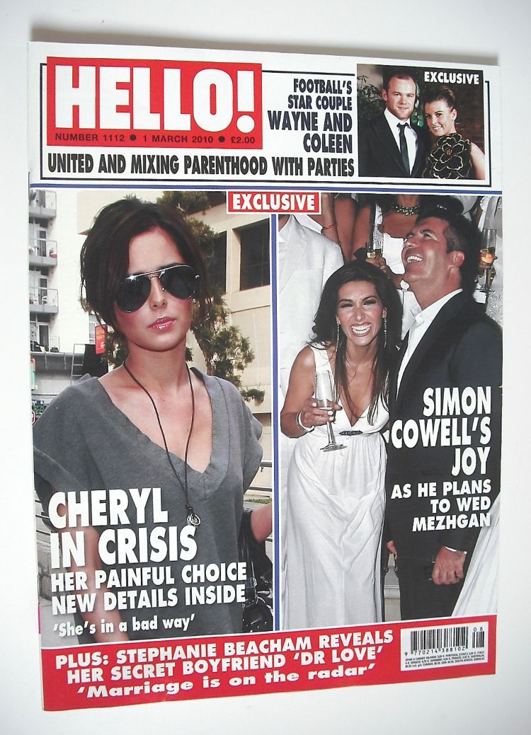 Hello! magazine - Cheryl Cole and Simon Cowell cover (1 March 2010 - Issue 1112)