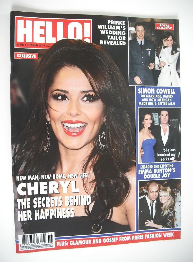 Hello! magazine - Cheryl Cole cover (7 February 2011 - Issue 1160)