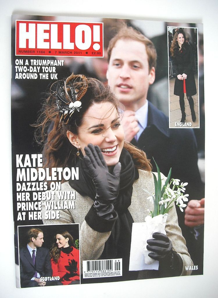 Hello! magazine - Prince William and Kate Middleton cover (7 March 2011 - Issue 1164)
