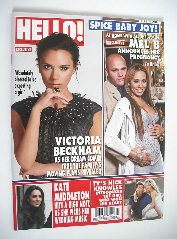 Hello! magazine - Victoria Beckham and Mel B cover (28 March 2011 - Issue 1167)