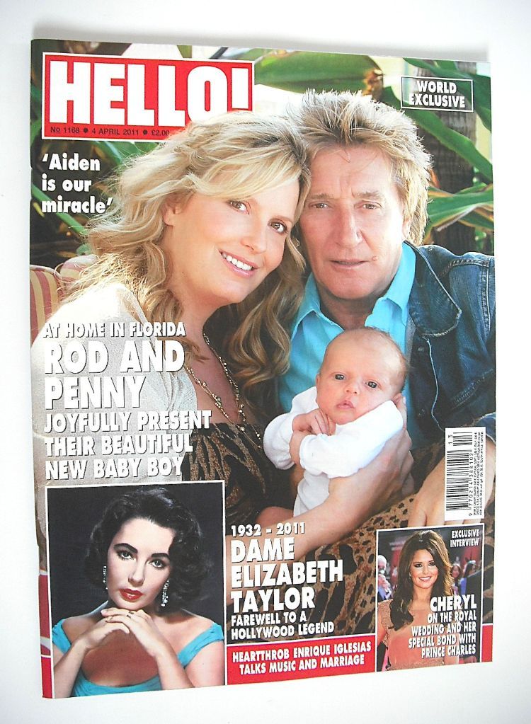 Hello! magazine - Rod Stewart and Penny Lancaster cover (4 April 2011 - Issue 1168)