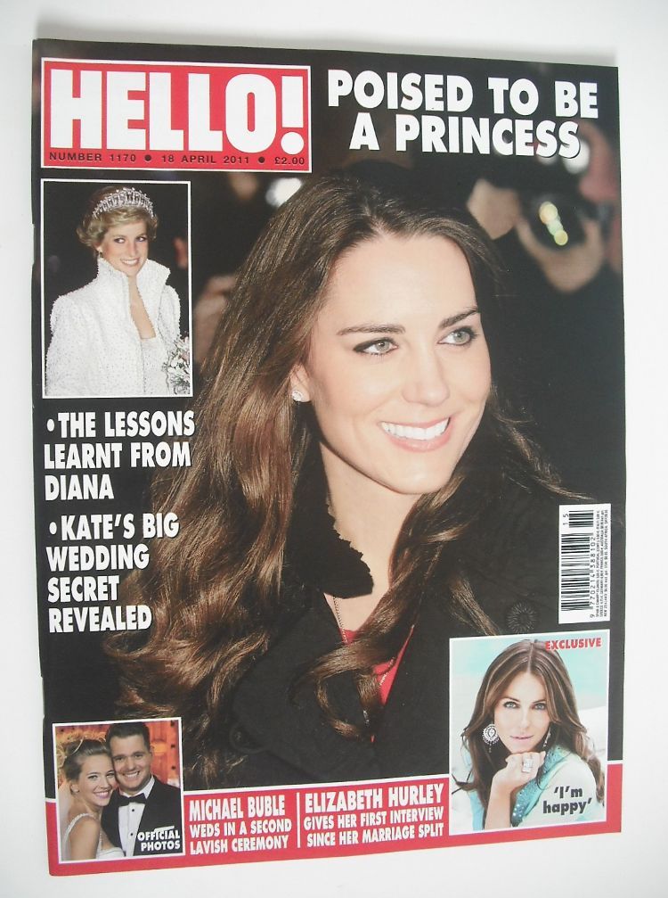 Hello! magazine - Kate Middleton cover (18 April 2011 - Issue 1170)