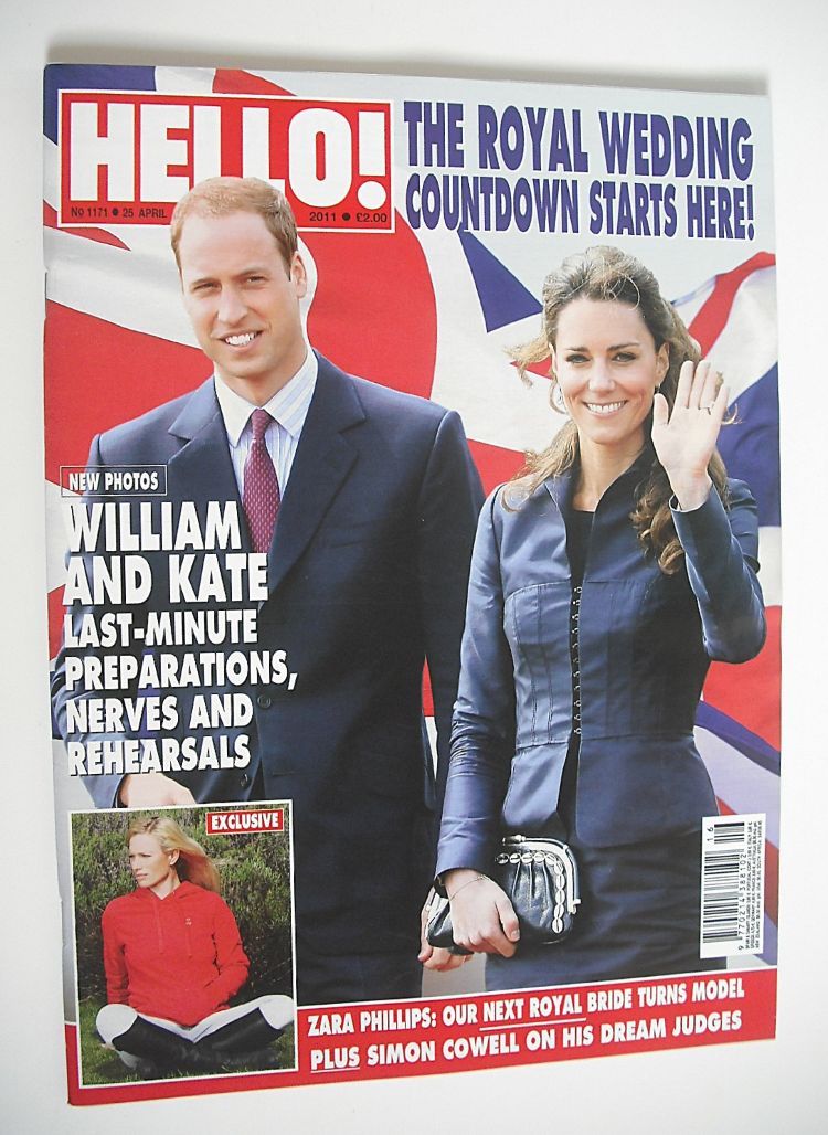 Hello! magazine - Prince William and Kate Middleton cover (25 April 2011 - Issue 1171)