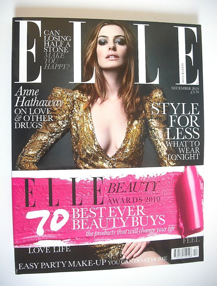 British Elle magazine - December 2010 - Anne Hathaway cover
