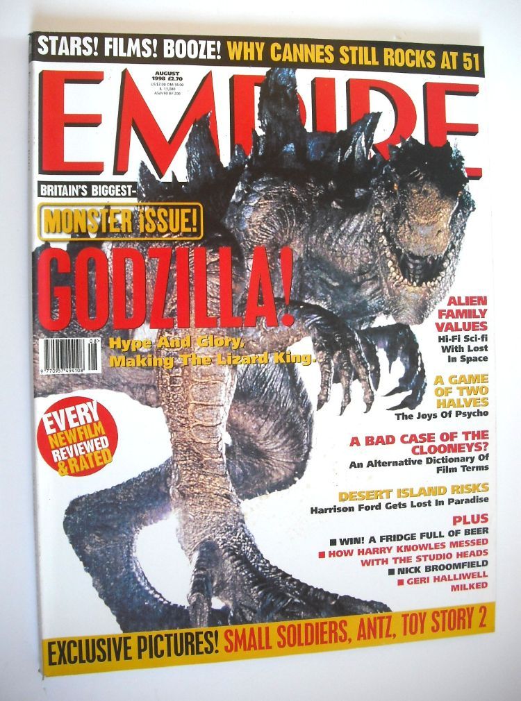 Empire magazine - Godzilla cover (August 1998 - Issue 110)