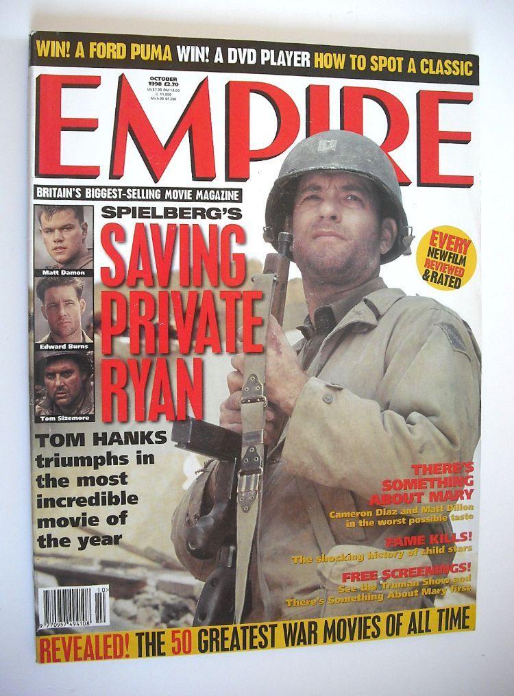 <!--1998-10-->Empire magazine - Tom Hanks cover (October 1998 - Issue 112)