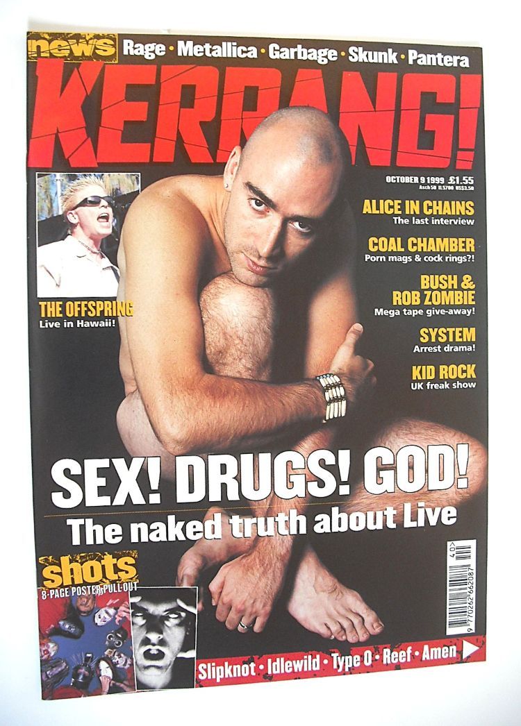 Kerrang magazine - Ed Kowalczyk cover (9 October 1999 - Issue 771)