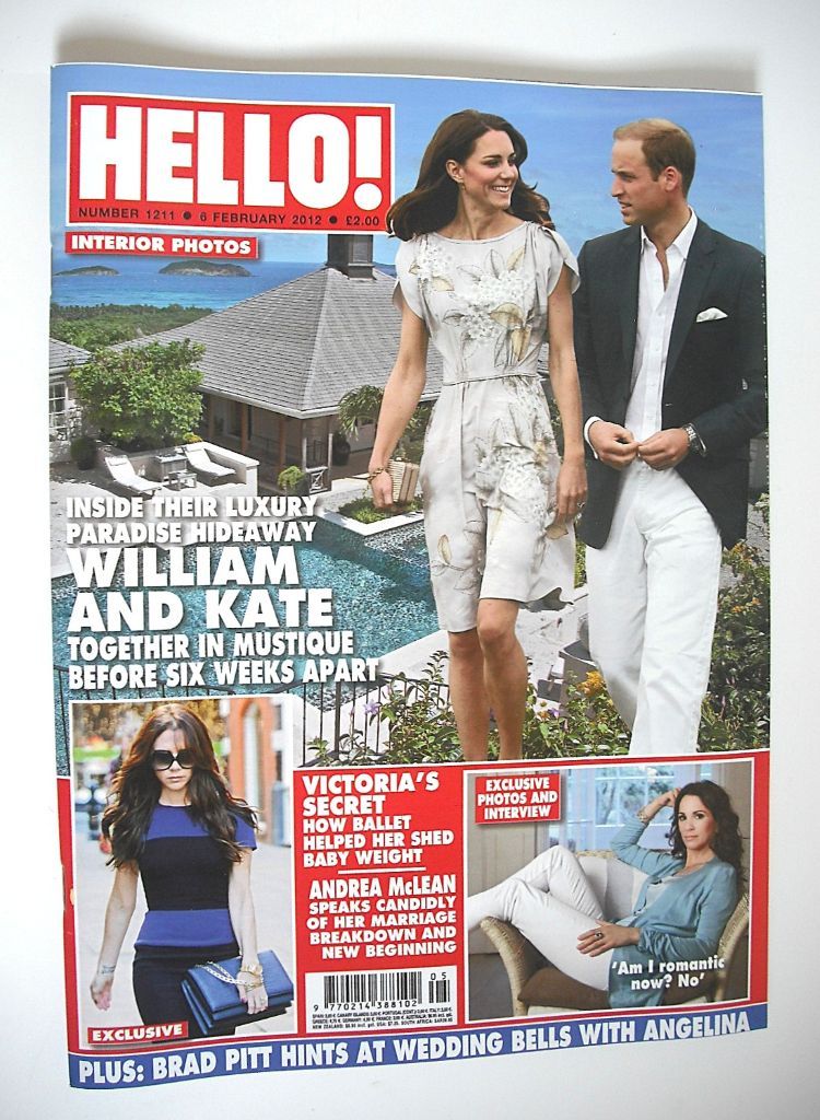 Hello! magazine - Prince William and Kate Middleton cover (6 February 2012 - Issue 1211)