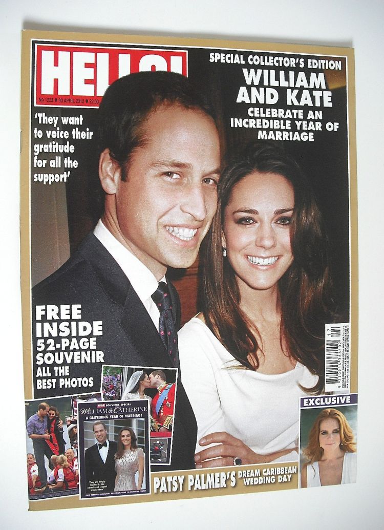 Hello! magazine - Prince William and Kate Middleton cover (30 April 2012 - Issue 1223)