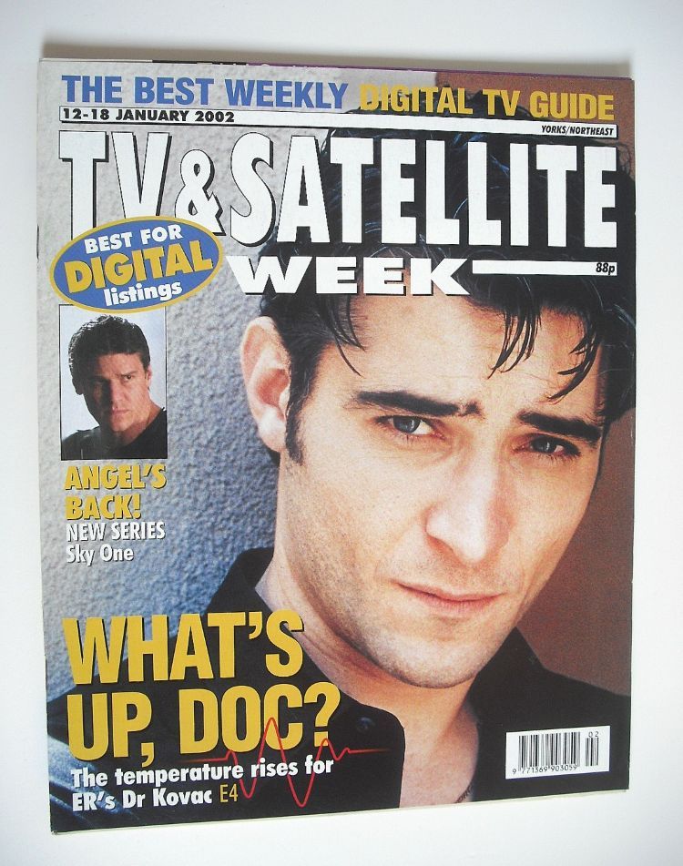 TV & Satellite Week magazine - Goran Visnjic cover (12-18 January 2002)