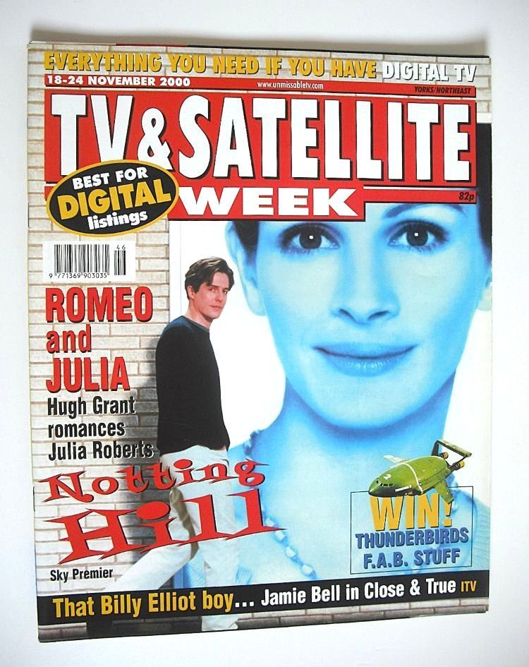 TV & Satellite Week magazine - Julia Roberts cover (18-24 November 2000)