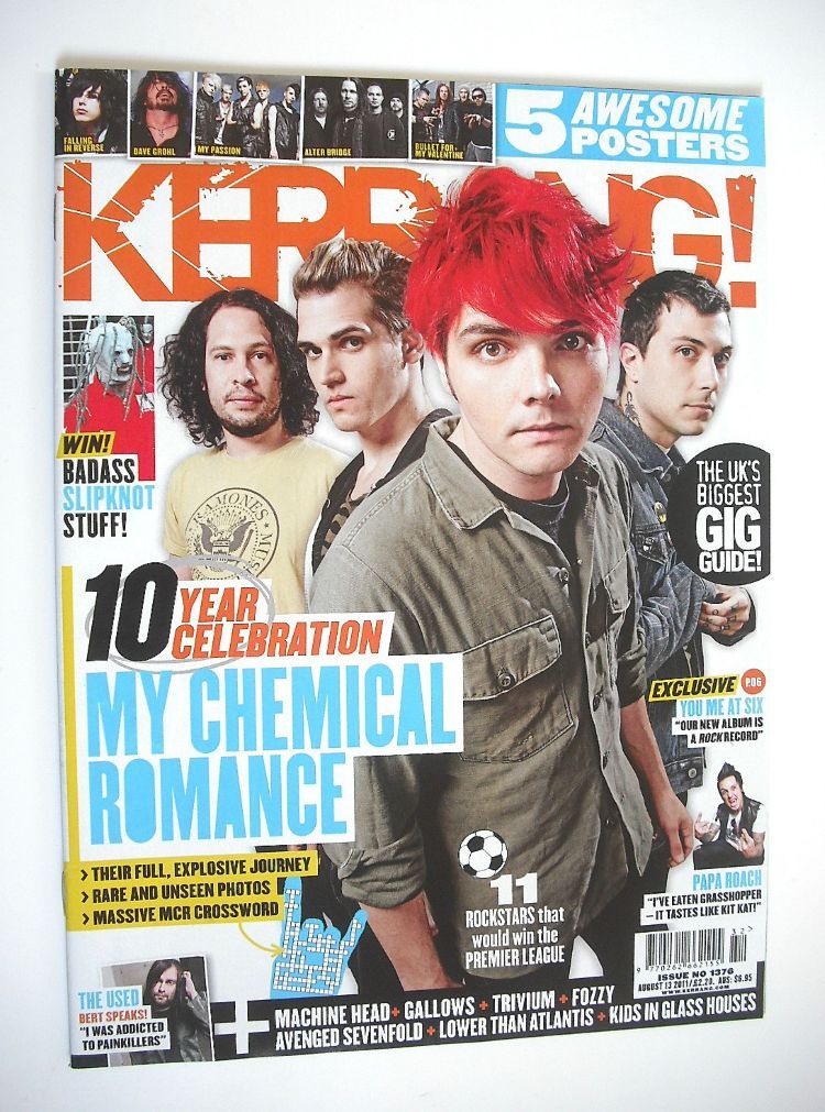 <!--2011-08-13-->Kerrang magazine - My Chemical Romance cover (13 August 20