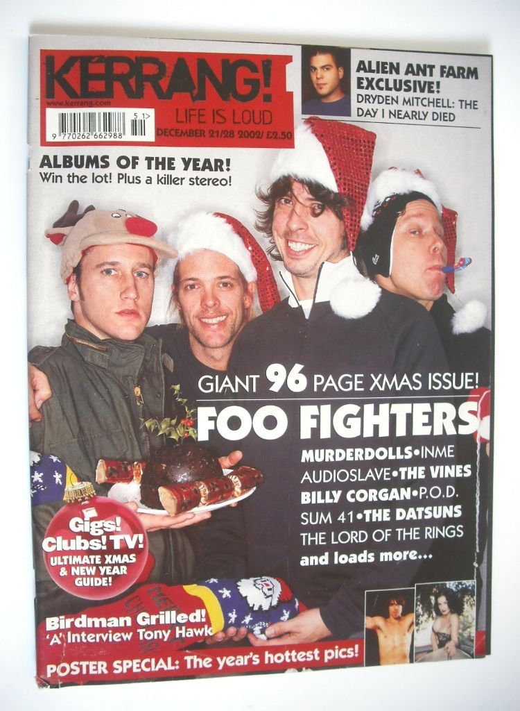 Kerrang magazine - Foo Fighters cover (21-28 December 2002 - Issue 935)