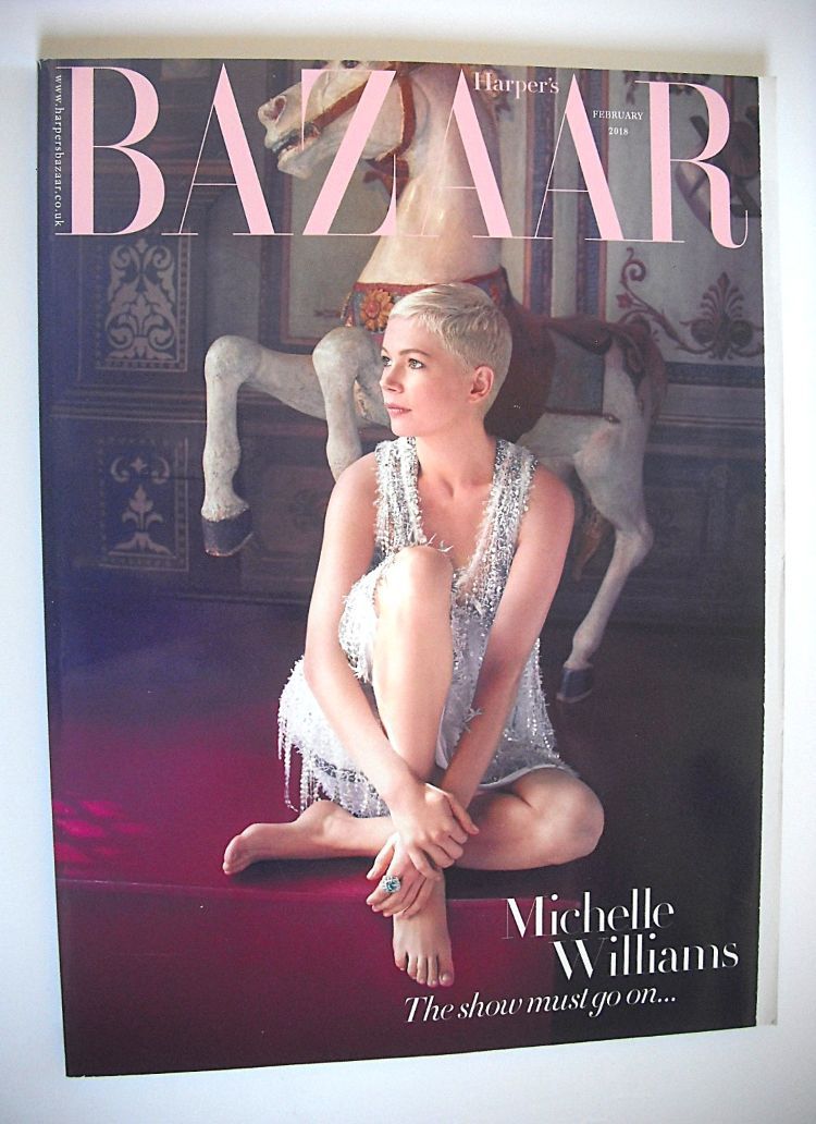 Harper's Bazaar magazine - February 2018 - Michelle Williams cover (Subscriber's Issue)