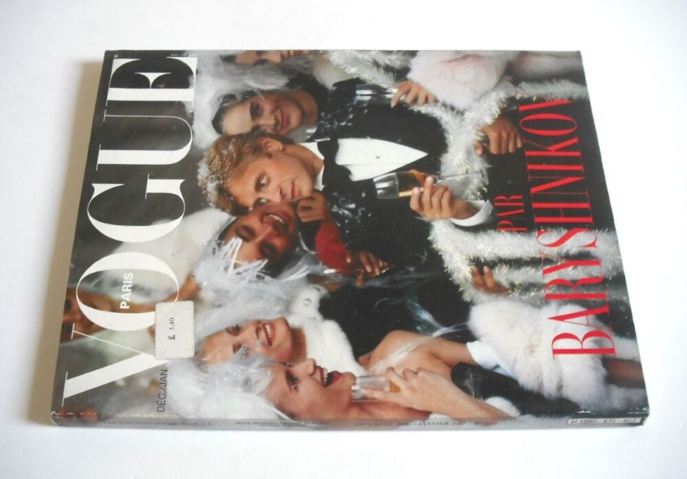 French Paris Vogue magazine - December 1986/January 1987 - Mikhail Baryshnikov cover