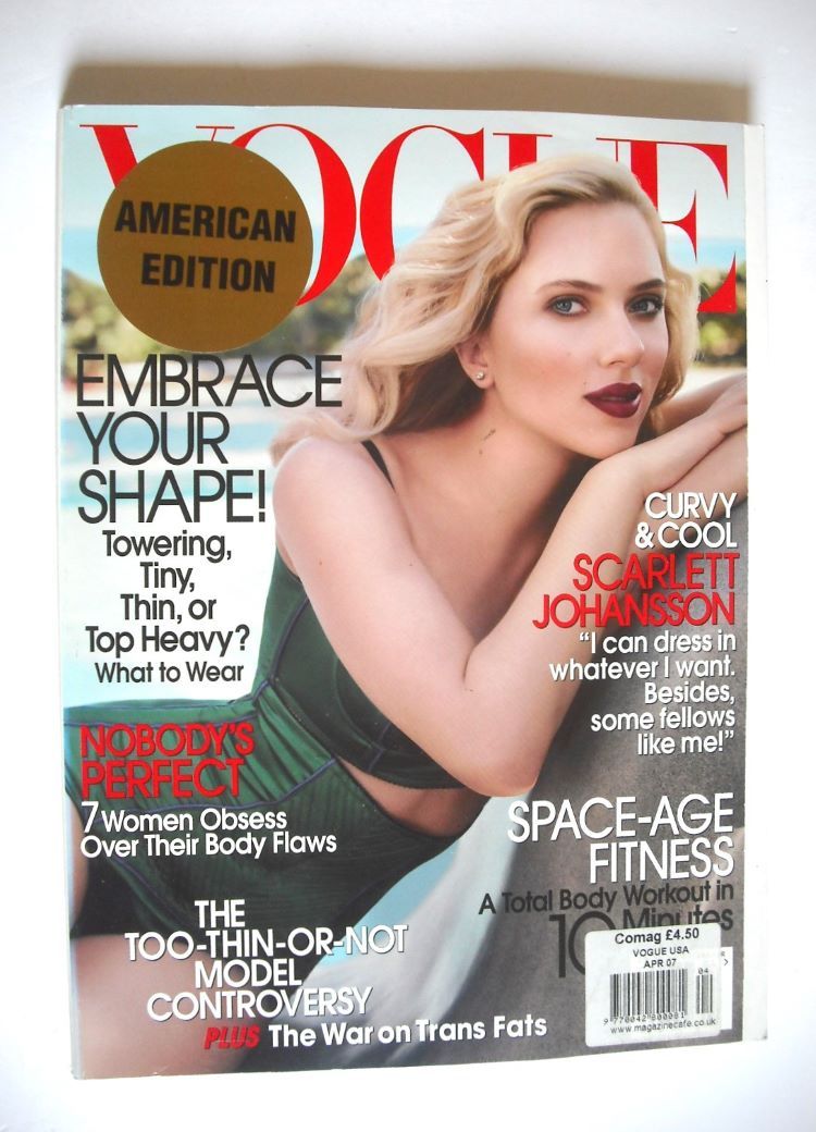 US Vogue magazine - April 2007 - Scarlett Johansson cover
