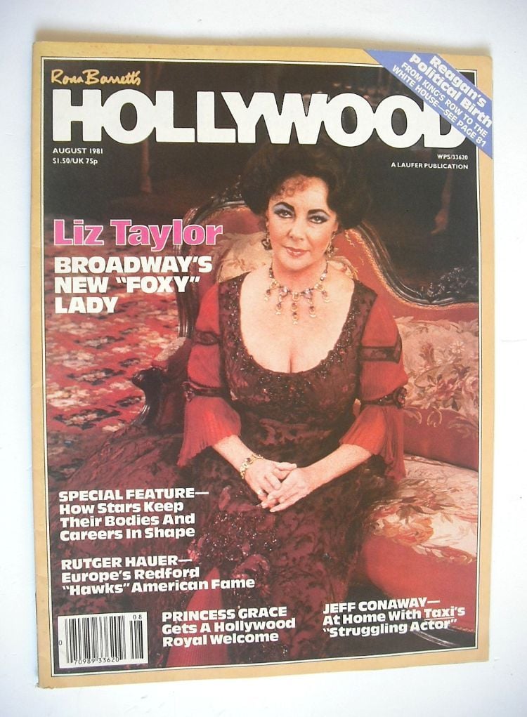 Rona Barrett's Hollywood magazine - Elizabeth Taylor cover (August 1981)