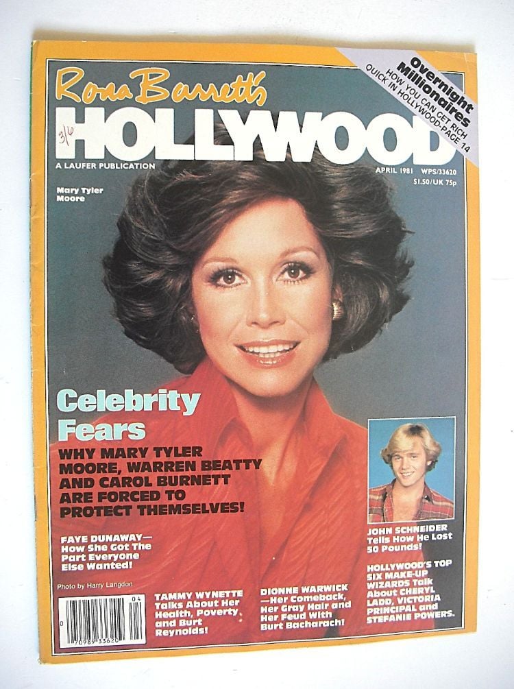 Rona Barrett's Hollywood magazine - Mary Tyler Moore cover (April 1981)