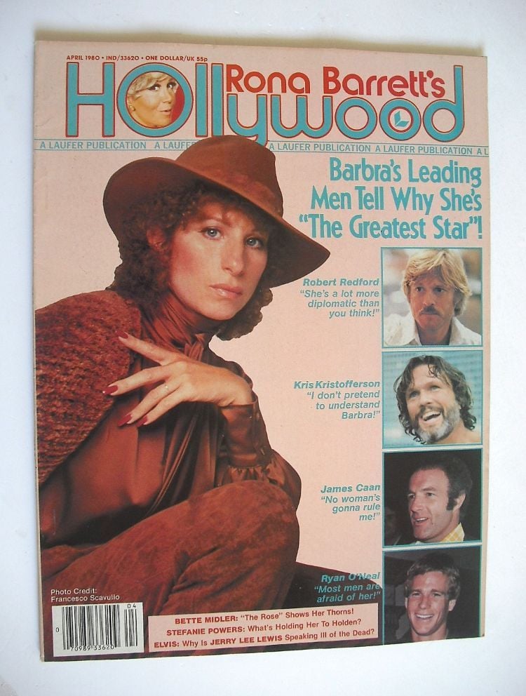 Rona Barrett's Hollywood magazine - Barbra Streisand cover (April 1980)