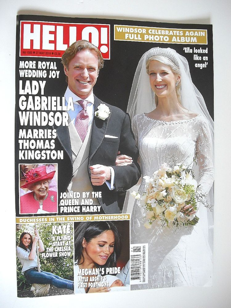 Hello! magazine - Lady Gabriella Windsor wedding cover (27 May 2019 - Issue 1585)