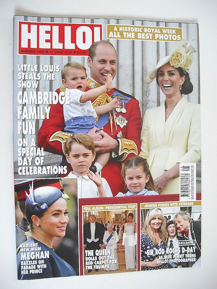 Hello! magazine - The Cambridge Family cover (17 June 2019 - Issue 1588)