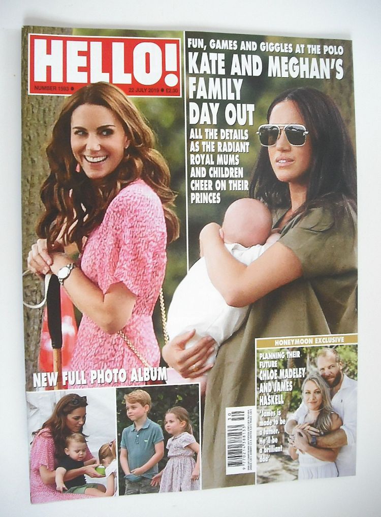 Hello! magazine - Kate Middleton and Meghan Markle cover (22 July 2019 - Issue 1593)