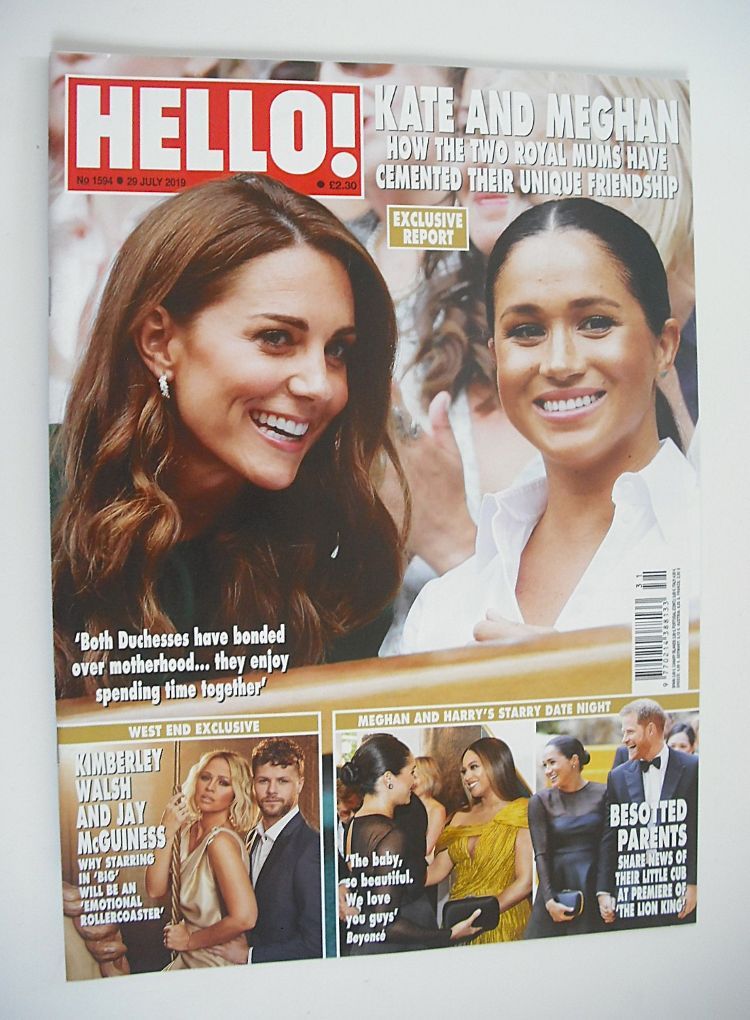 Hello! magazine - Meghan Markle and Kate Middleton cover (29 July 2019 - Issue 1594)
