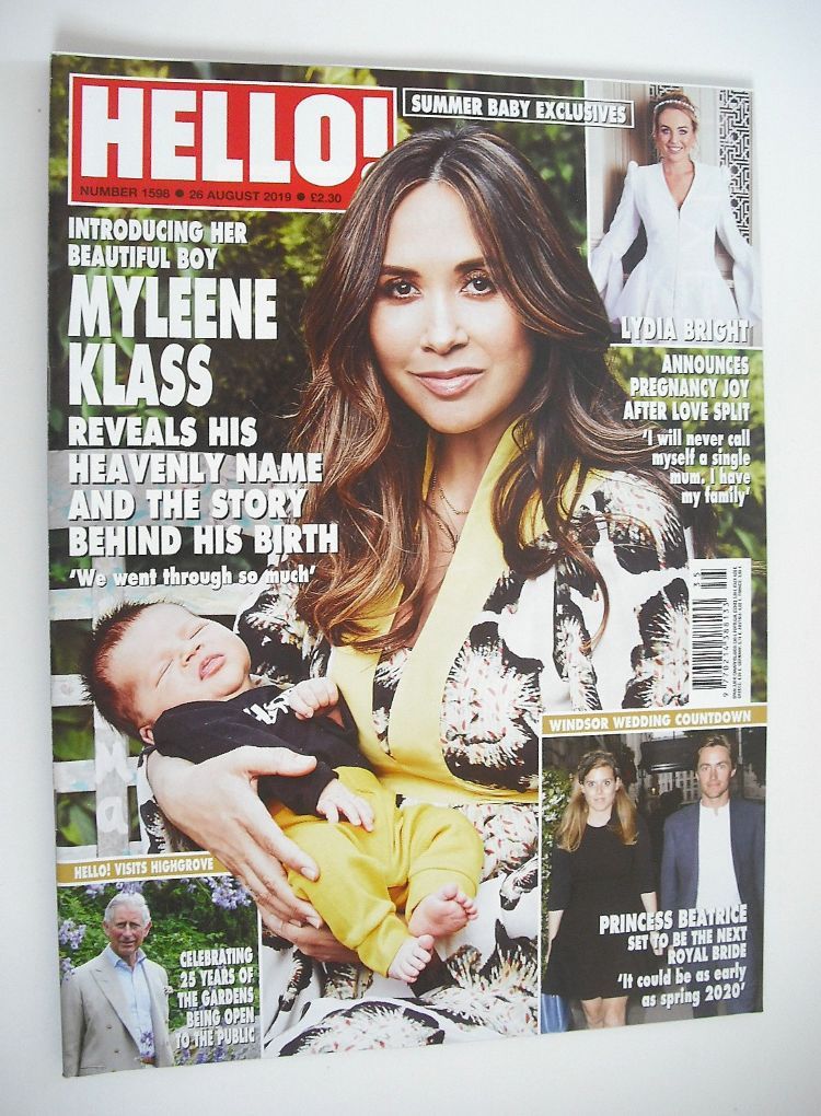 Hello! magazine - Myleene Klass cover (26 August 2019 - Issue 1598)