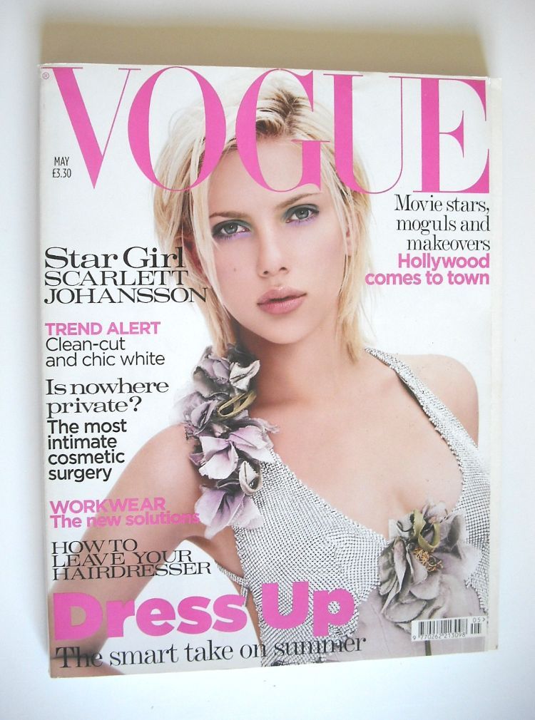 British Vogue magazine - May 2004 - Scarlett Johansson cover