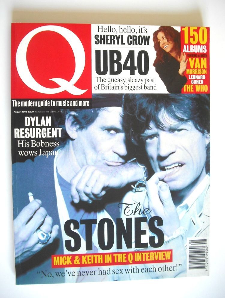 Q magazine - Keith Richards and Mick Jagger cover (August 1994)