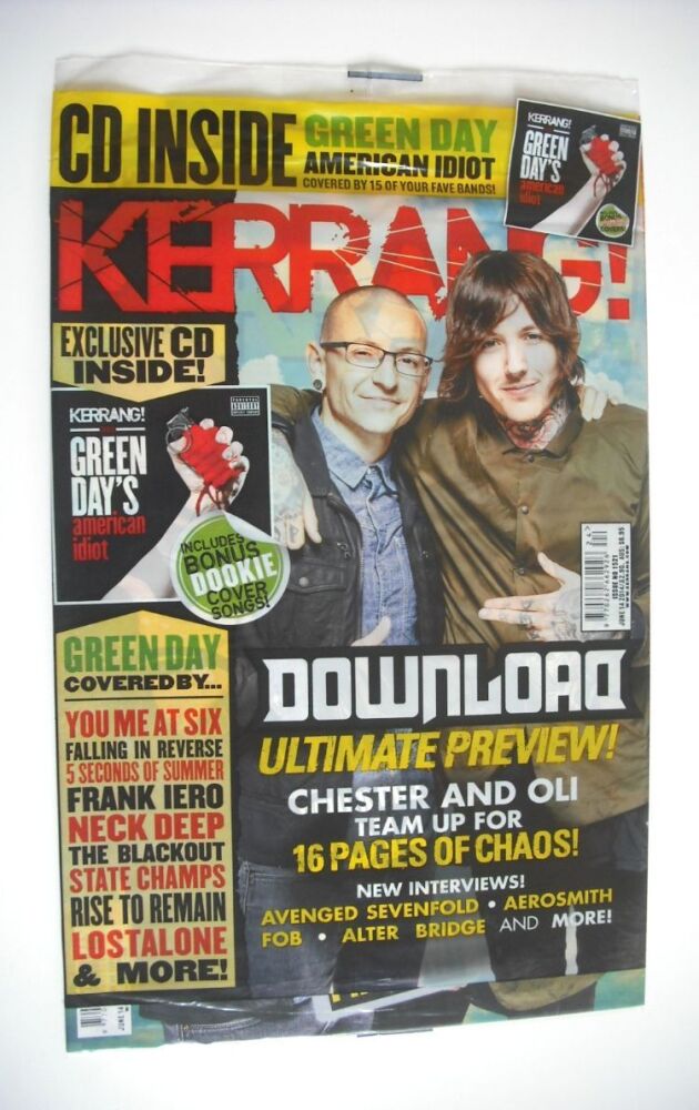 Kerrang magazine - Download Ultimate Preview cover (14 June 2014 - Issue 1521)