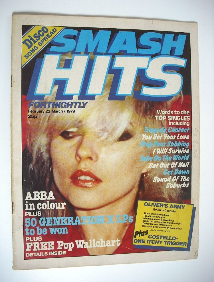 Smash Hits magazine - Debbie Harry cover (22 February-7 March 1979 - No 6)