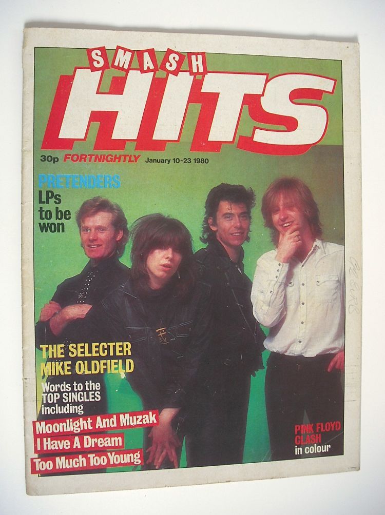Smash Hits magazine - The Pretenders cover (10-23 January 1980)