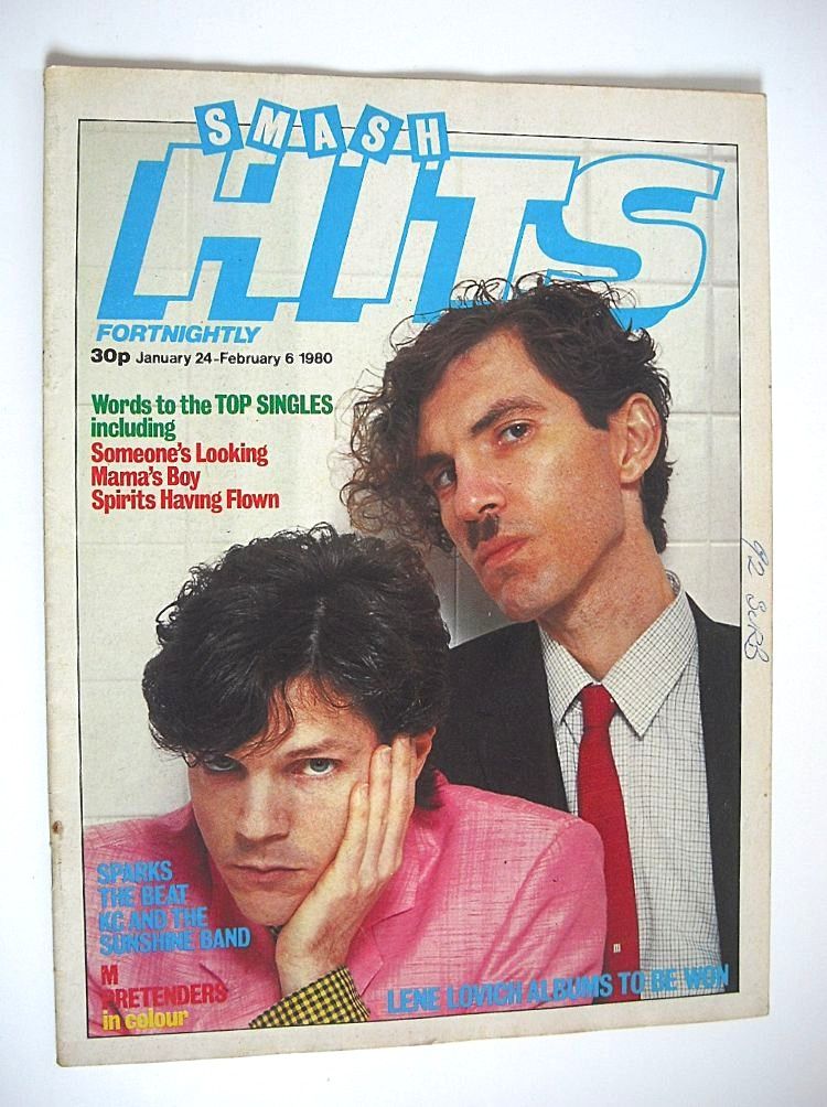 Smash Hits magazine - Sparks cover (24 January - 6 February 1980)