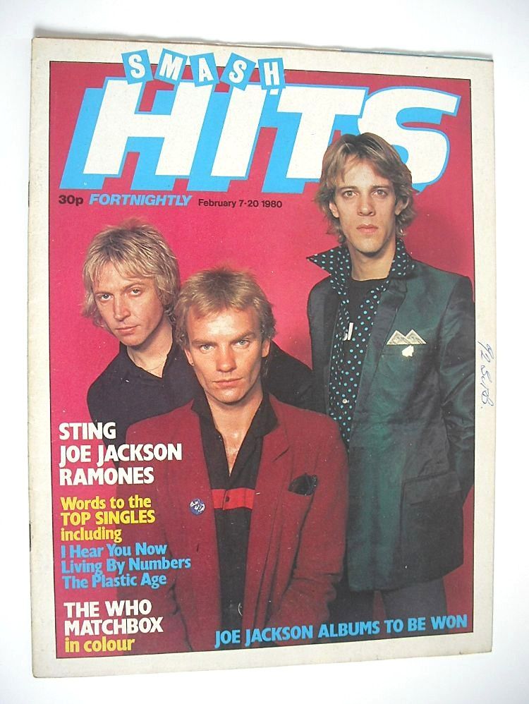 Smash Hits magazine - The Police cover (7-20 February 1980)