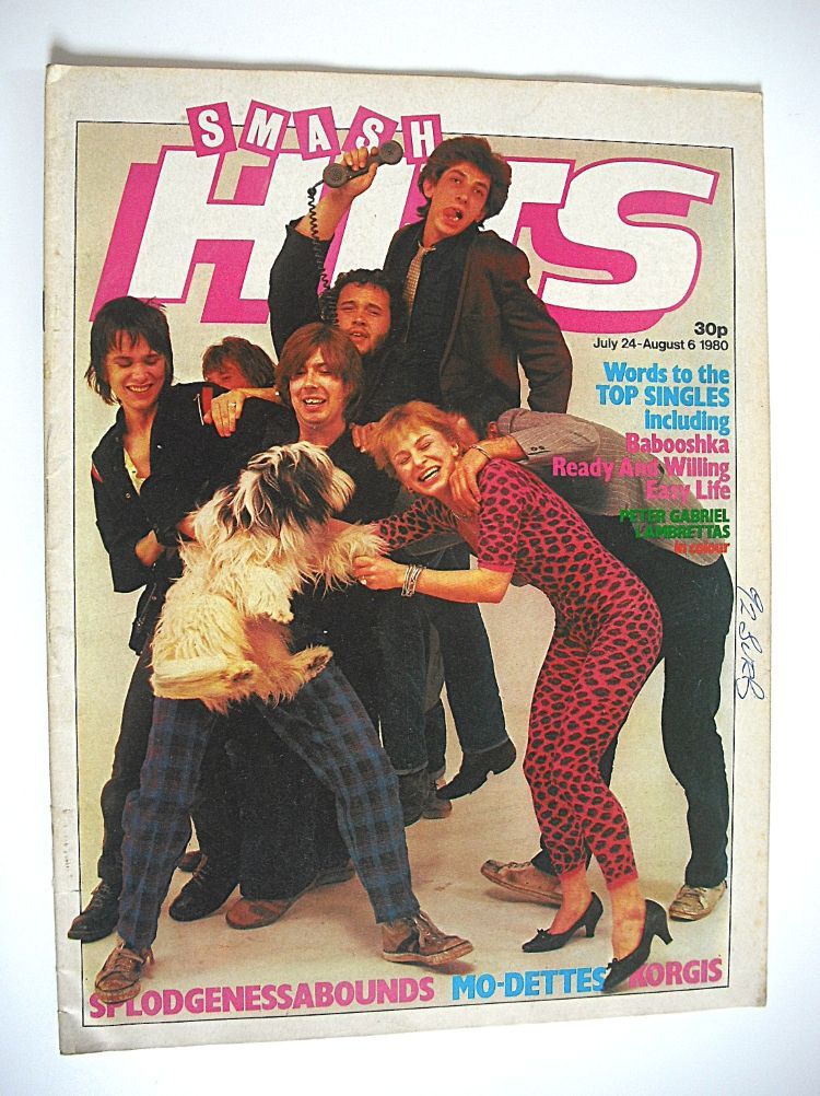 Smash Hits magazine - Splodgenessabounds cover (24 July - 6 August 1980)