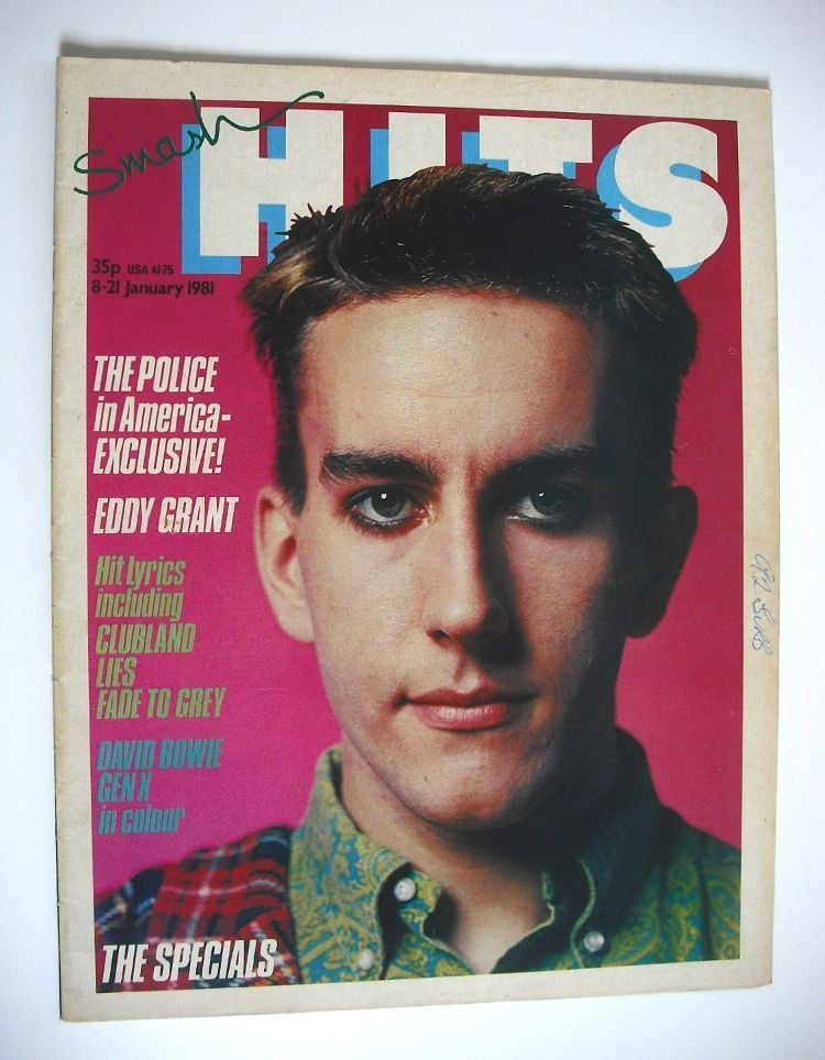 Smash Hits magazine - Terry Hall cover (8-21 January 1981)