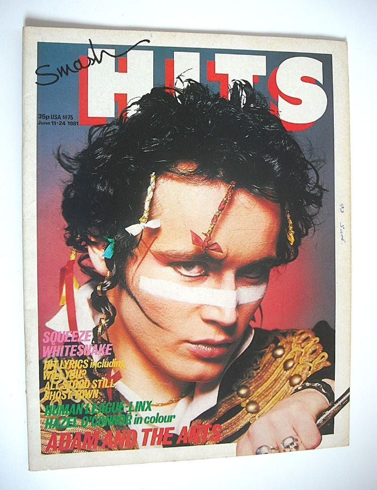 Smash Hits magazine - Adam Ant cover (11-24 June 1981)