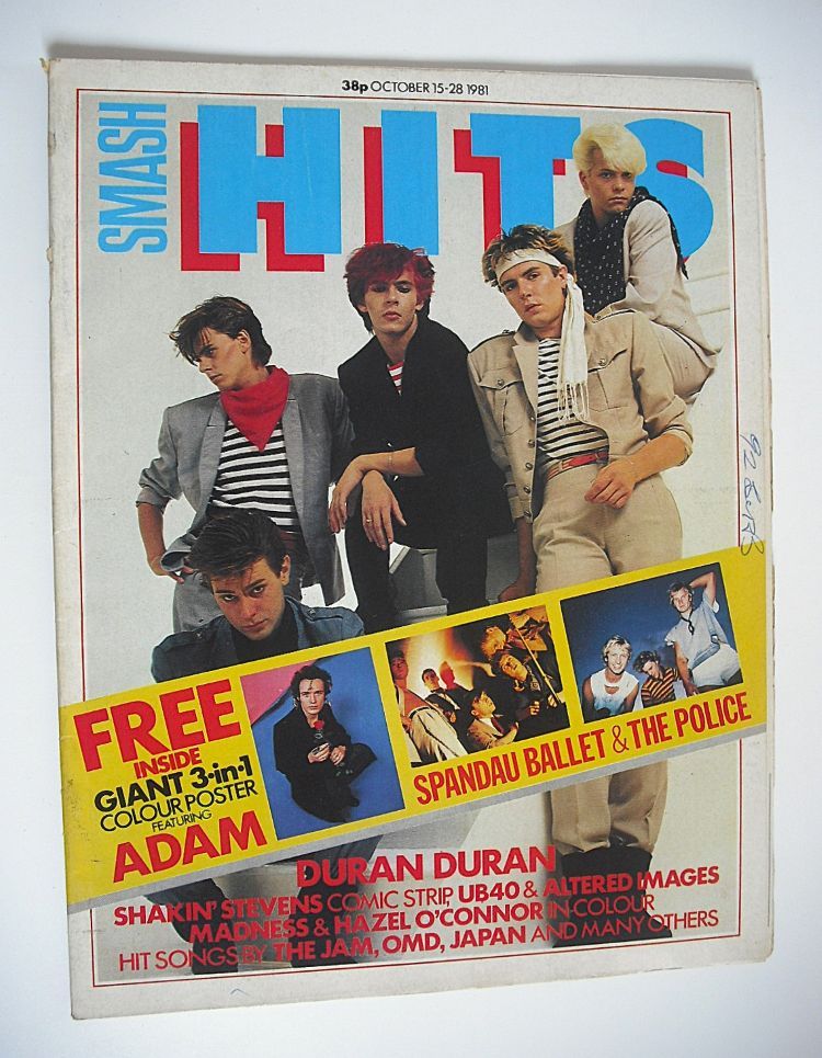 Smash Hits magazine - Duran Duran cover (15-28 October 1981)