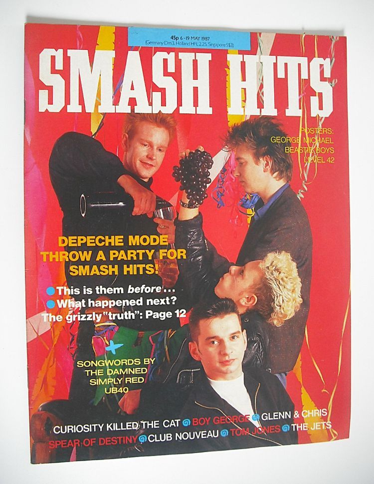 Smash Hits magazine - Depeche Mode cover (6-19 May 1987)