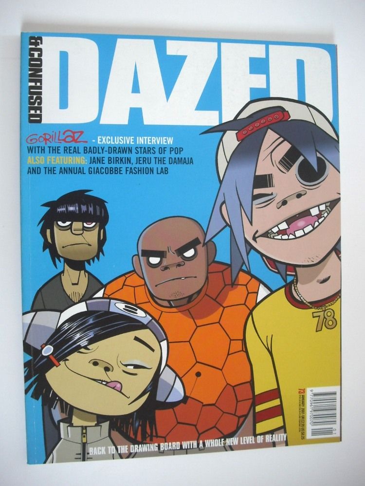 Dazed & Confused magazine (January 2001 - Gorillaz cover)