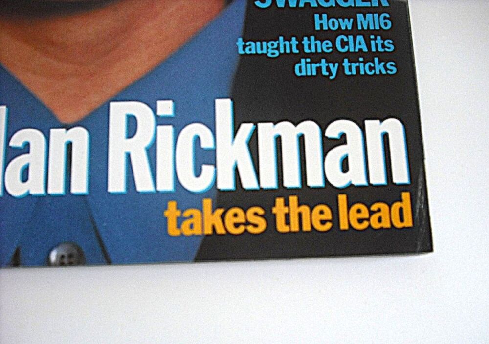 British GQ magazine - July 1992 - Alan Rickman cover
