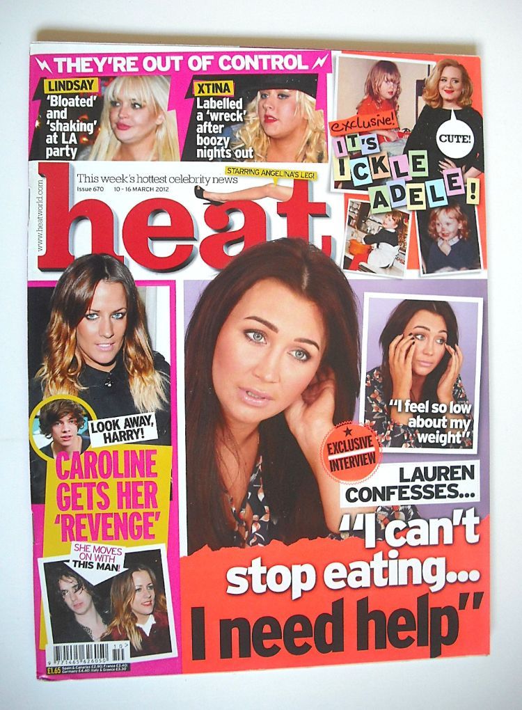 Heat magazine - Lauren Goodger cover (10-16 March 2012)