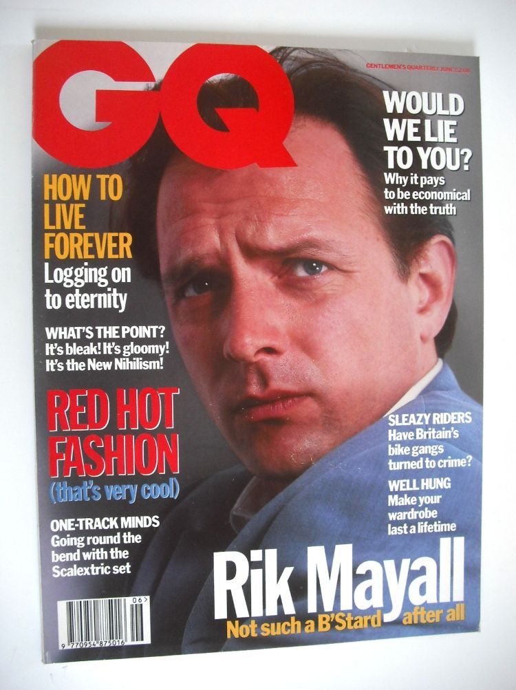 British GQ magazine - June 1993 - Rik Mayall cover
